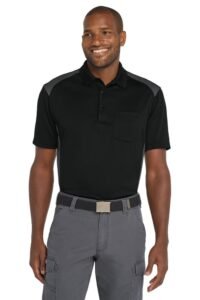 CornerStone® Select Snag-Proof Two Way Colorblock Pocket Polo