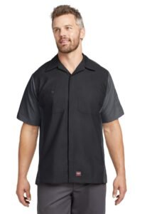 Red Kap® Short Sleeve Ripstop Crew Shirt